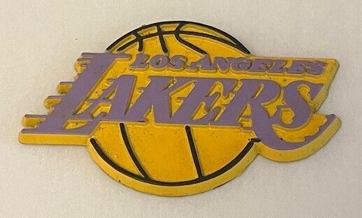 VINTAGE NBA BASKETBALL LOS ANGELES LAKERS RUBBER FRIDGE MAGNET STANDINGS BOARD