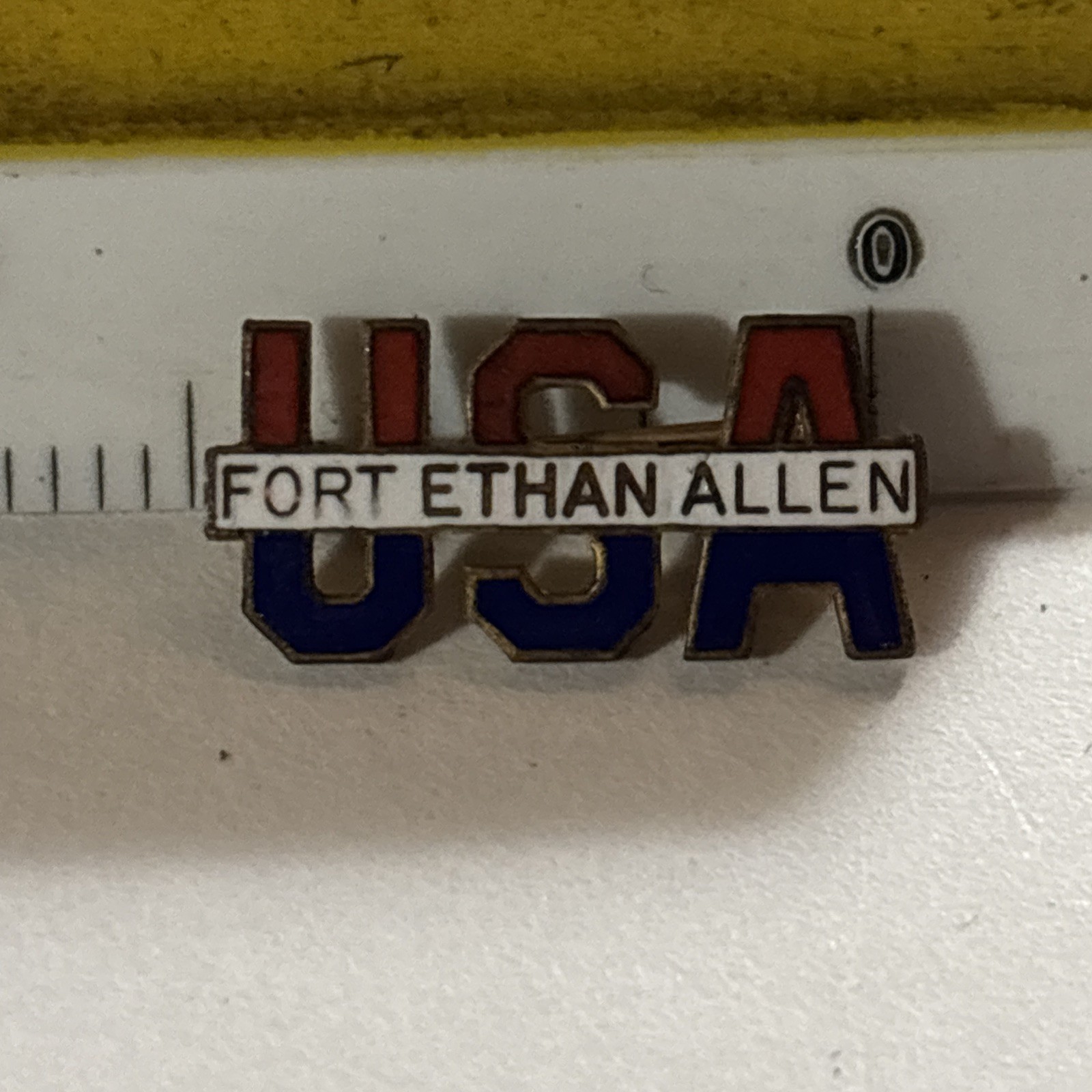 Vintage USA Fort Ethan Allen Field Lapel Pin 3/4” Vintage USA Fort Ethan Allen Field Lapel Pin 3/4”