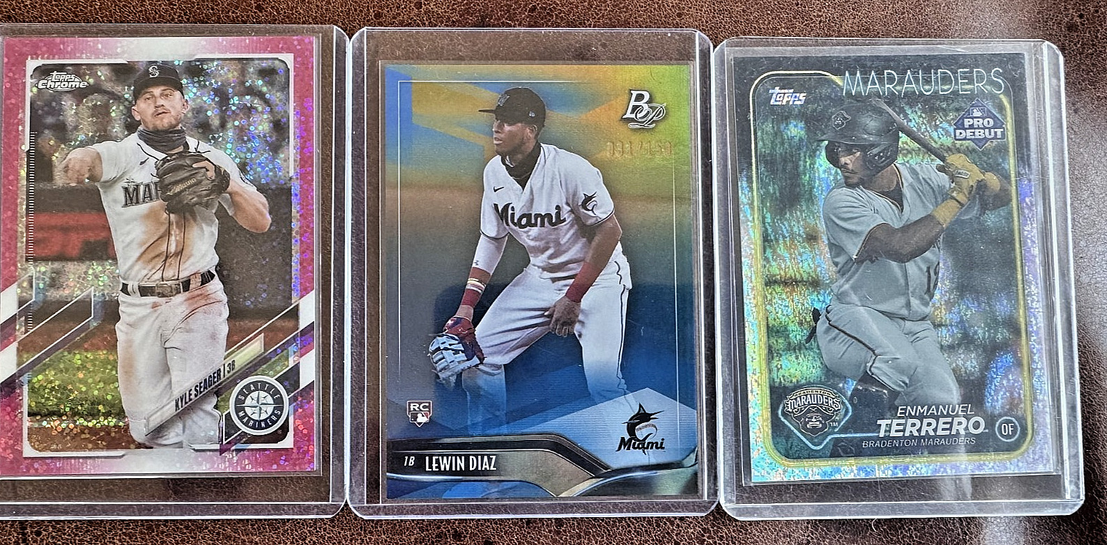 3 Card Numbered Baseball Lot Kyle Seager Lewin Diaz RC Terrero /150 /175 /350 3 Card Numbered Baseball Lot Kyle Seager Lewin Diaz RC Terrero /150 /175 /350