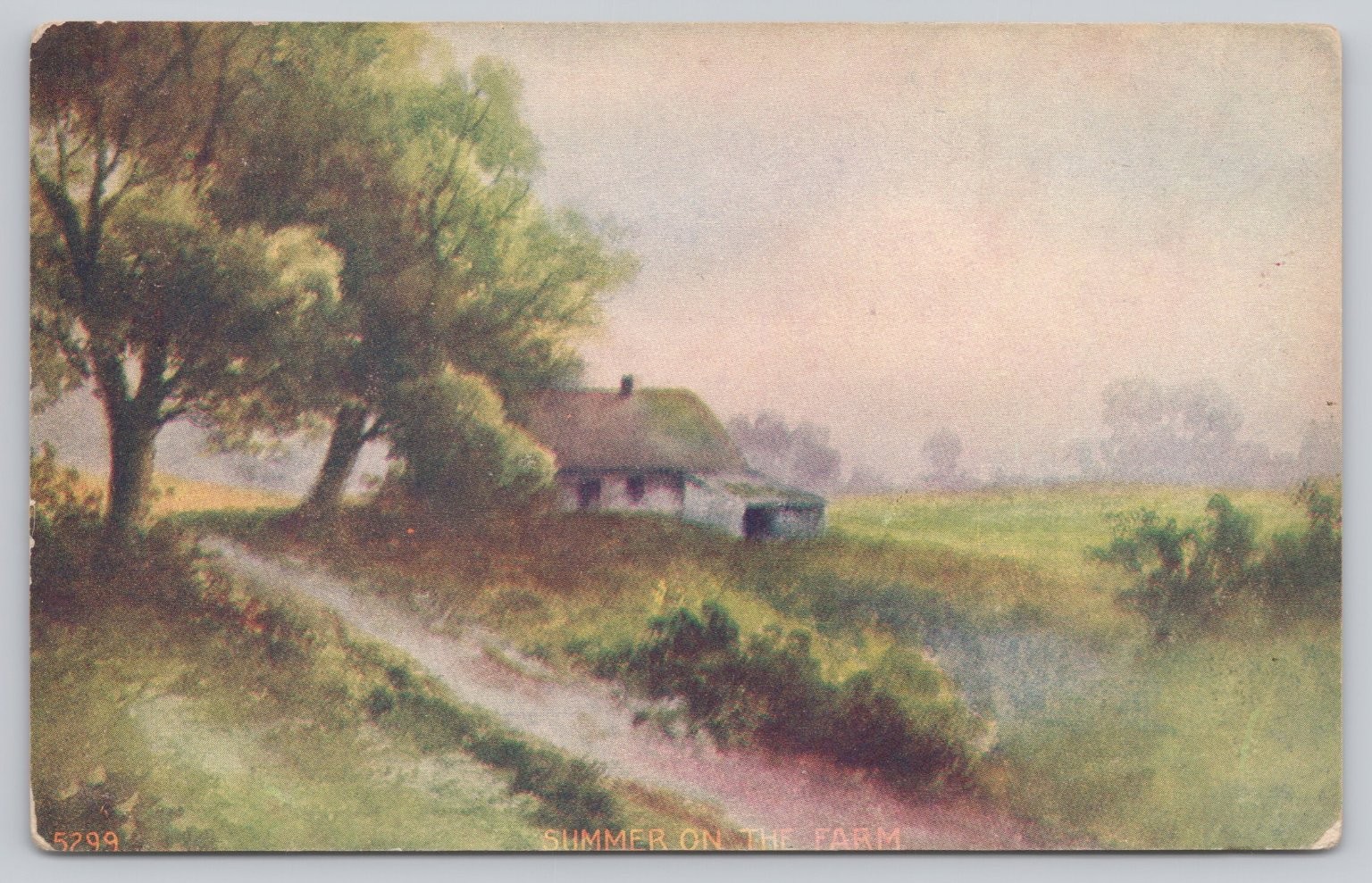 1907 Summer on the Farm Postcard Wyckoff NJ Farmhouse Rural Scene 1907 Summer on the Farm Postcard Wyckoff NJ Farmhouse Rural Scene