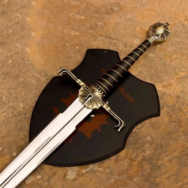 Game of Thrones Blackfyre Sword Valyrian Sword Replica Medieval Cosplay + Plaque Game of Thrones Blackfyre Sword Valyrian Sword Replica Medieval Cosplay + Plaque