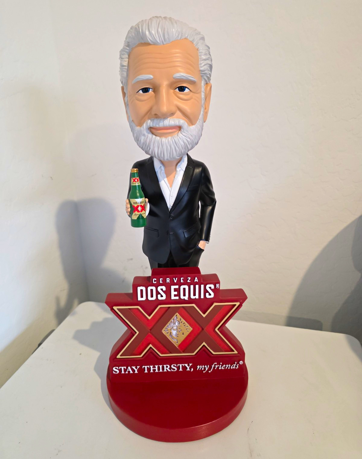 18in Most Interesting Man in the World Ceramic Bobblehead XX 18in Most Interesting Man in the World Ceramic Bobblehead XX