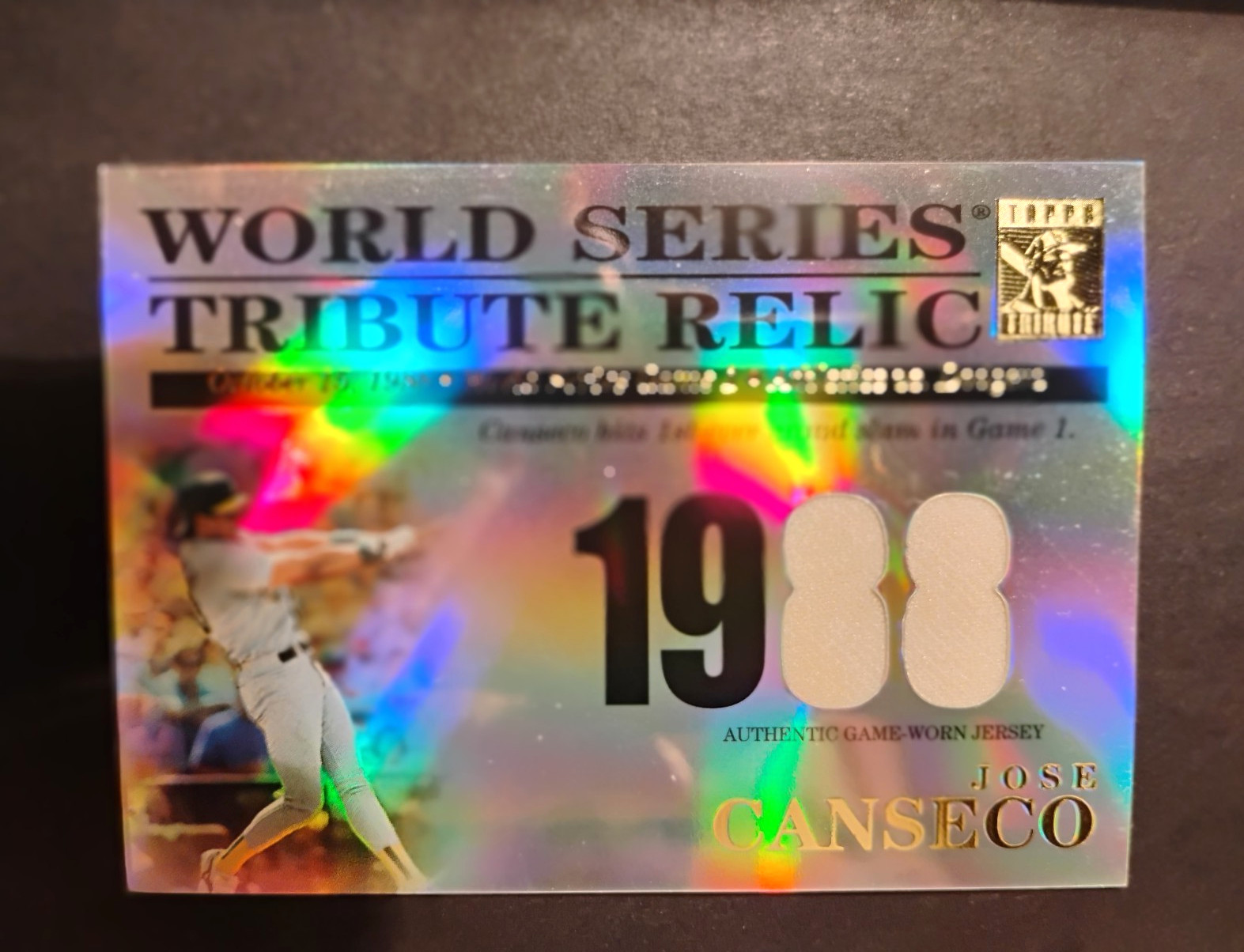 Topps 2003 Topps Tribute Jose Canseco Game-Worn Jersey TBJC #092/425