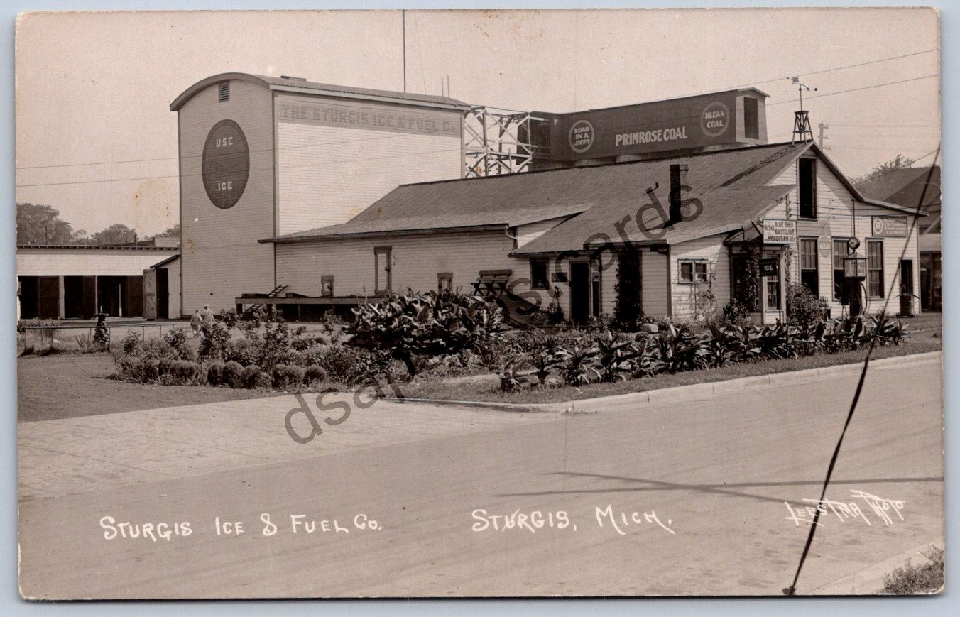 K52/ Sturgis Michigan RPPC Postcard c1920s Sturgis Ice & Fuel Company 83 K52/ Sturgis Michigan RPPC Postcard c1920s Sturgis Ice & Fuel Company 83