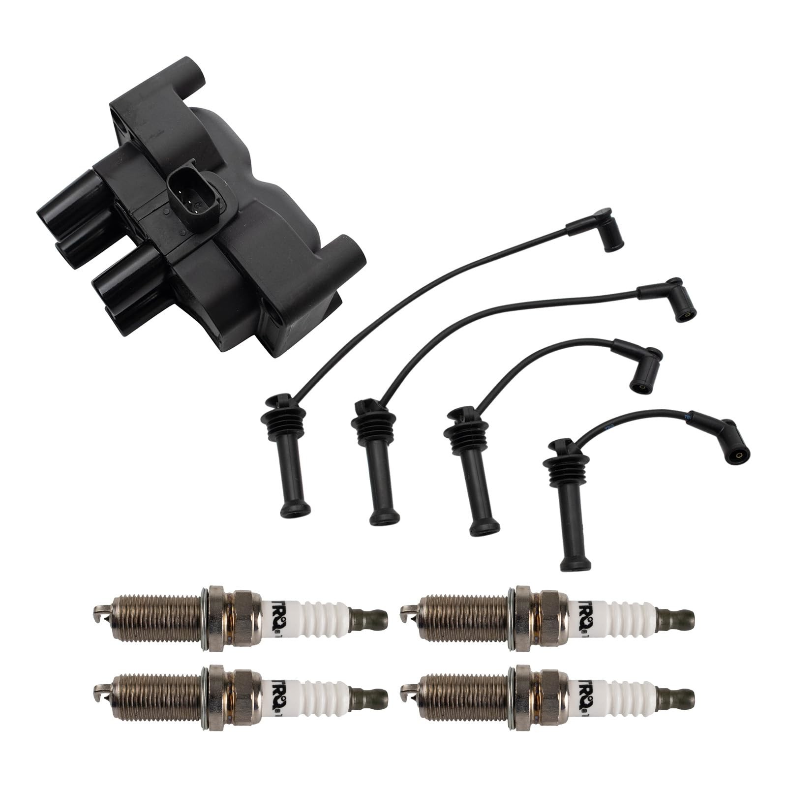 6 Piece Ignition Coil and Spark Plug Set for 2011-2013 Ford Fiesta 6 Piece Ignition Coil and Spark Plug Set for 2011-2013 Ford Fiesta