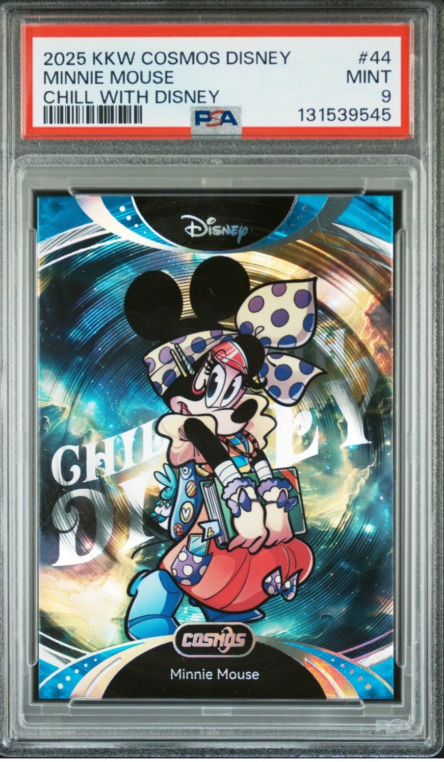 2025 MINNIE MOUSE PSA 9 DISNEY KAKAWOW COSMOS POP 1 CHILL WITH DISNEY /188 2025 MINNIE MOUSE PSA 9 DISNEY KAKAWOW COSMOS POP 1 CHILL WITH DISNEY /188