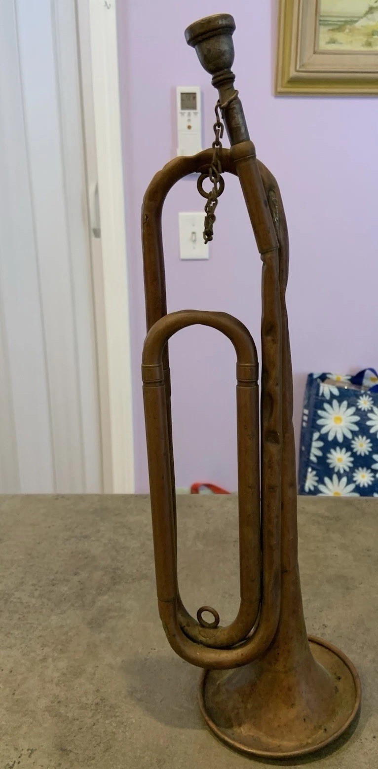 Vtg/Antique US Military Regulation Bugle Heavy Wear From Age/Use Vtg/Antique US Military Regulation Bugle Heavy Wear From Age/Use