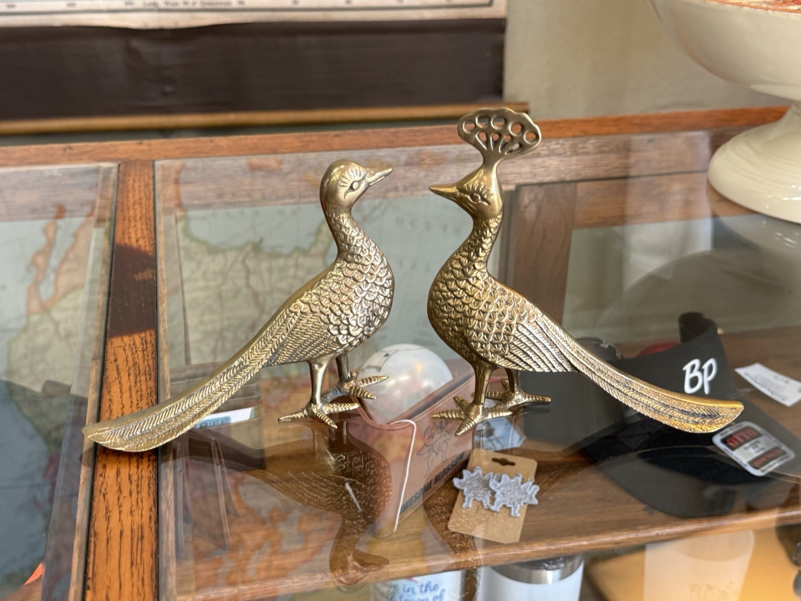 Peacock Brass Statue Decorative Showpiece Set of 2 Male & Hen Peacock Brass Statue Decorative Showpiece Set of 2 Male & Hen