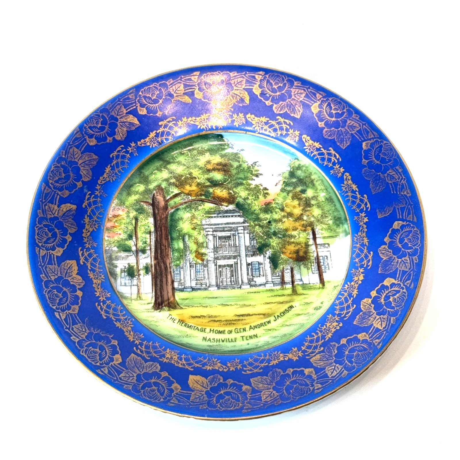 NASHVILLE The Hermitage TN Tennessee Antique Souvenir China Dish Plate NASHVILLE The Hermitage TN Tennessee Antique Souvenir China Dish Plate