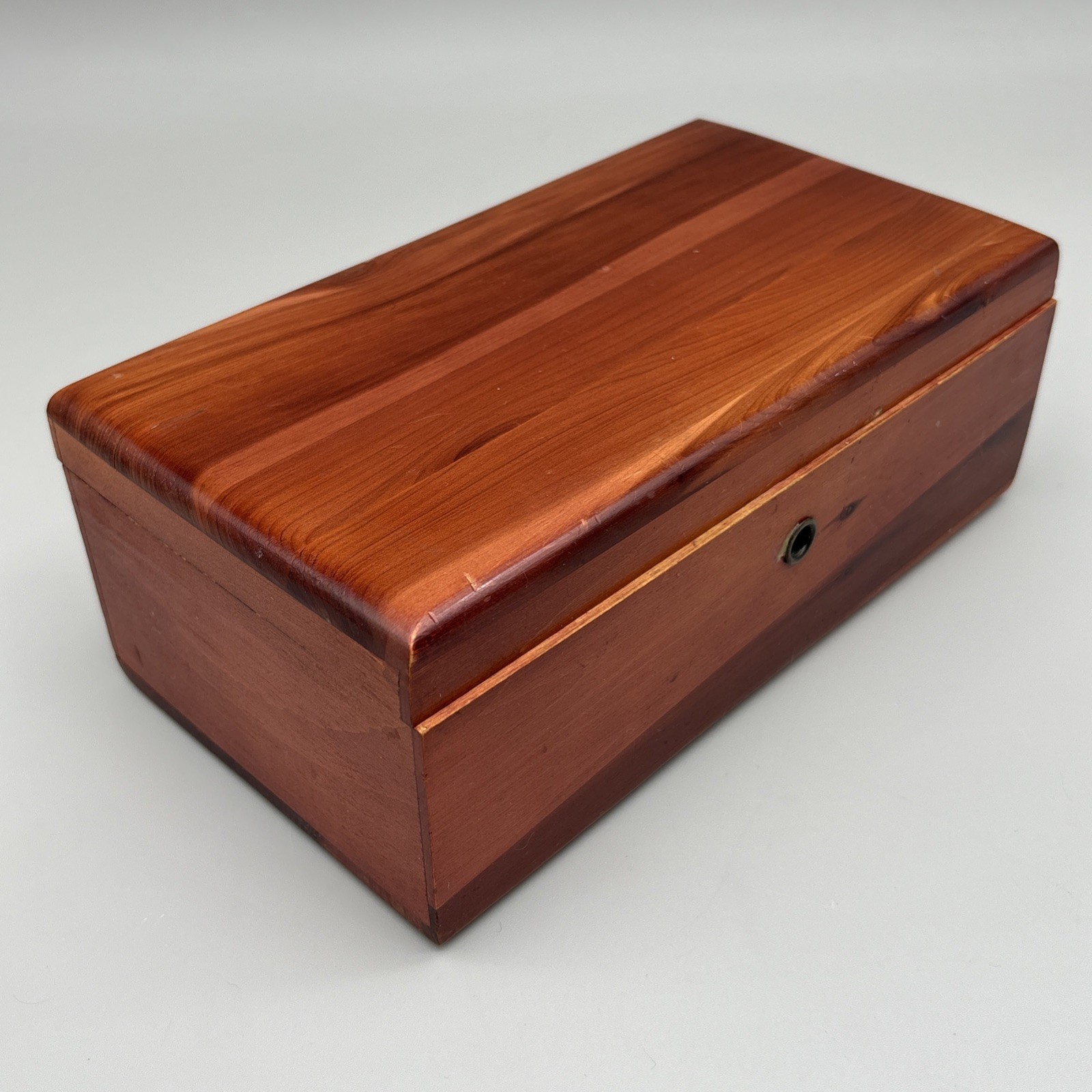 Vintage Lane Miniature Cedar Chest Finger Furniture Houston TX 1985 Keepsake Box