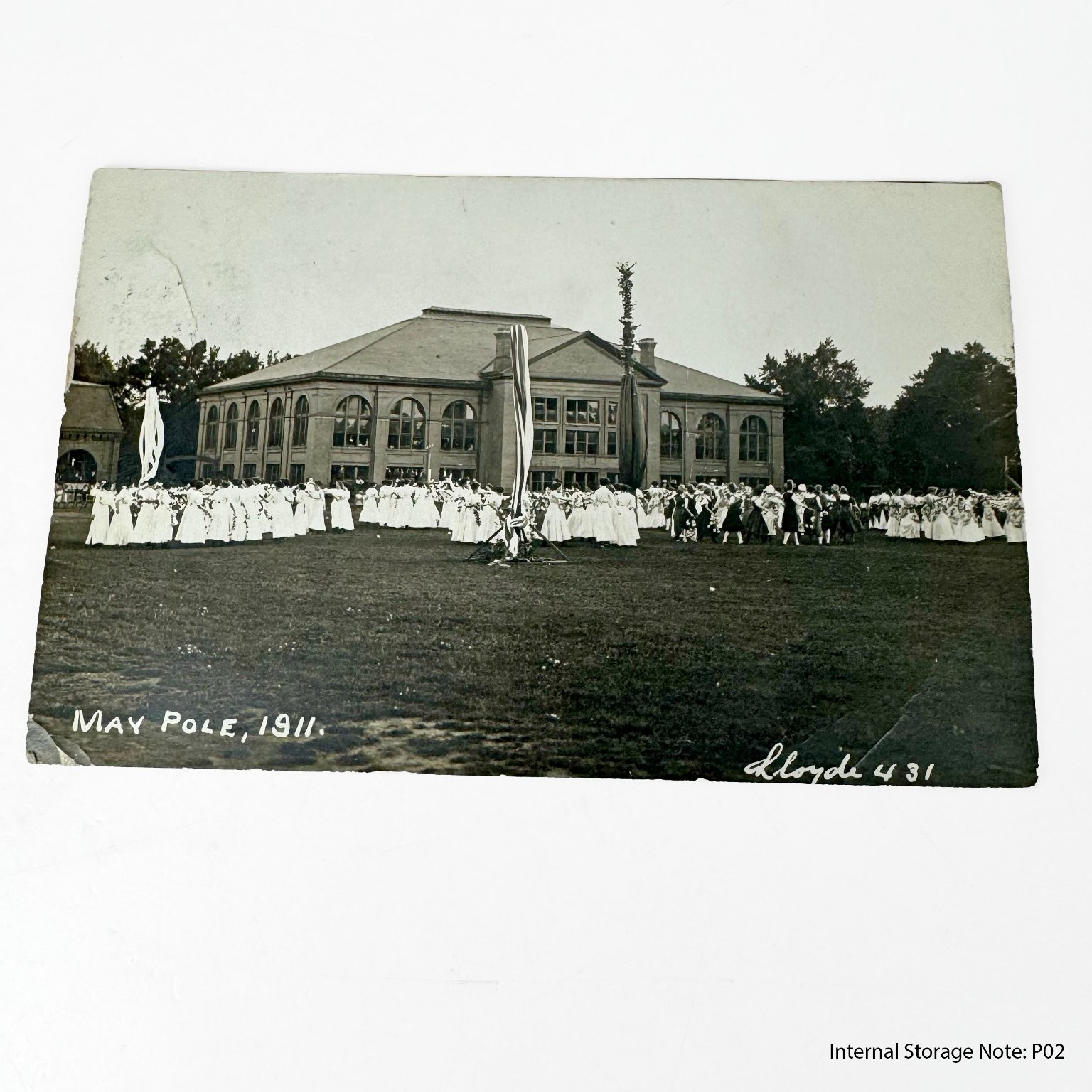 Vintage 1911 May Pole Celebration RPPC Postcard Wheaton Illinois Postally Used Vintage 1911 May Pole Celebration RPPC Postcard Wheaton Illinois Postally Used