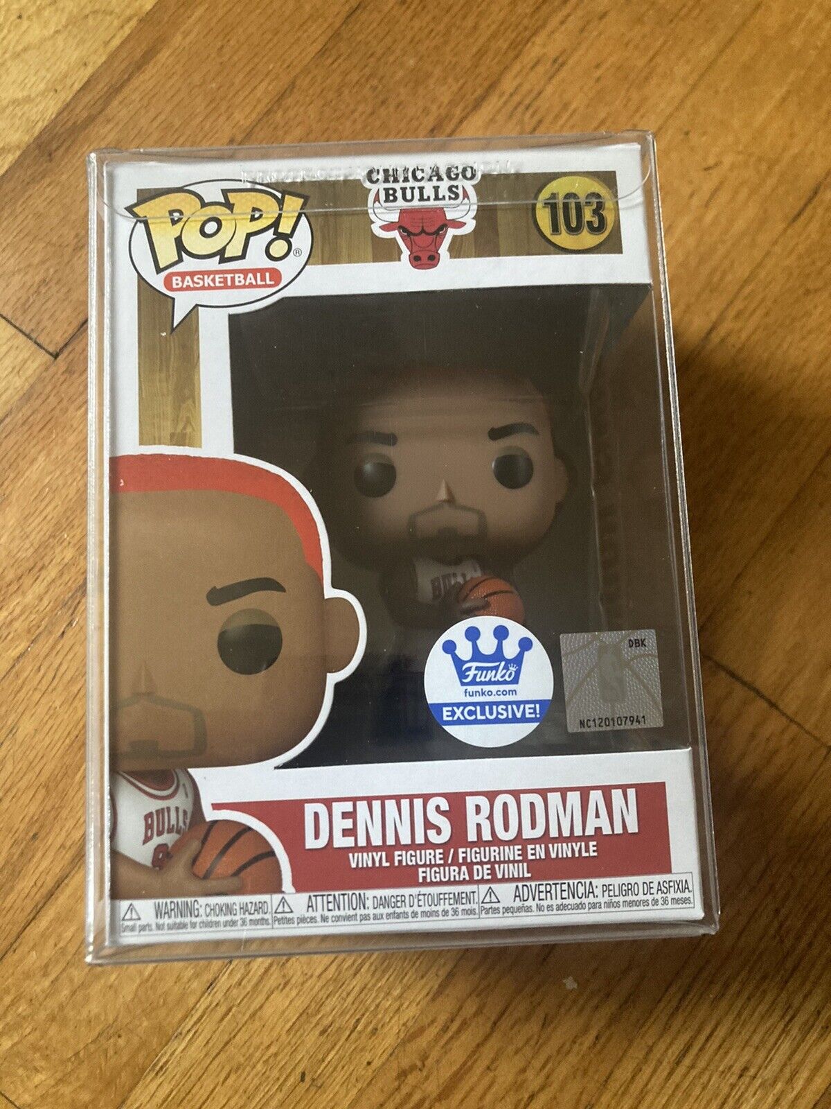 Dennis Rodman Red Hair FUNKO POP Shop Exclusive #103 NBA Mint With Protector