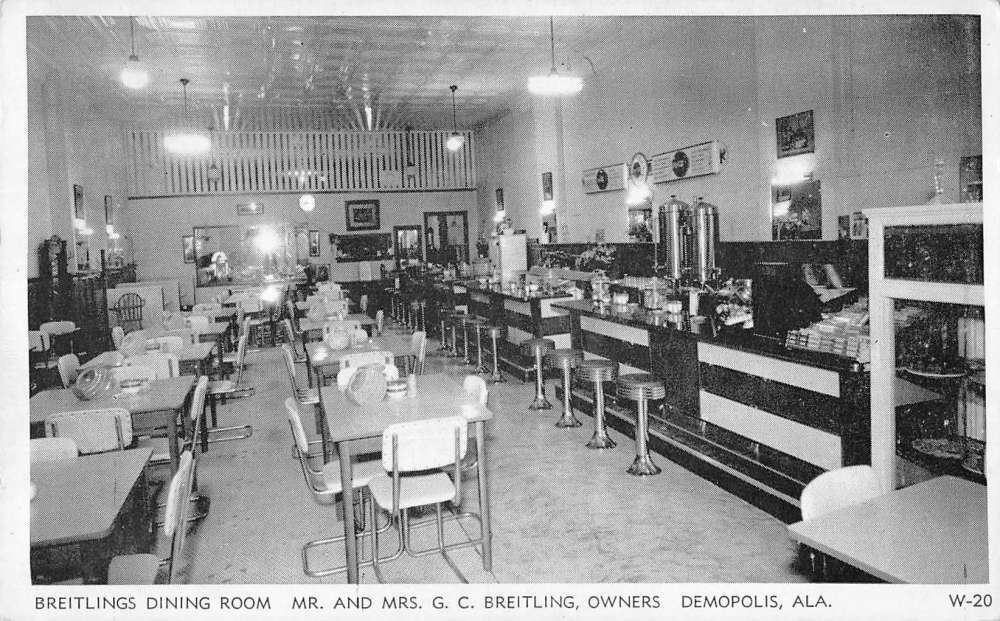 Demopolis Alabama interior view Breitlings Dining Room antique pc ZC548665