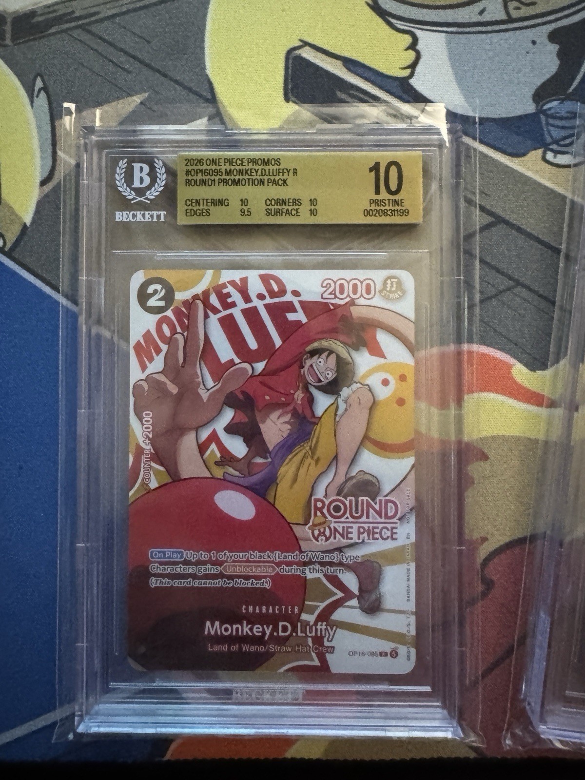 BGS 10 Round1 x One piece Monkey.d.Luffy BGS 10 Round1 x One piece Monkey.d.Luffy
