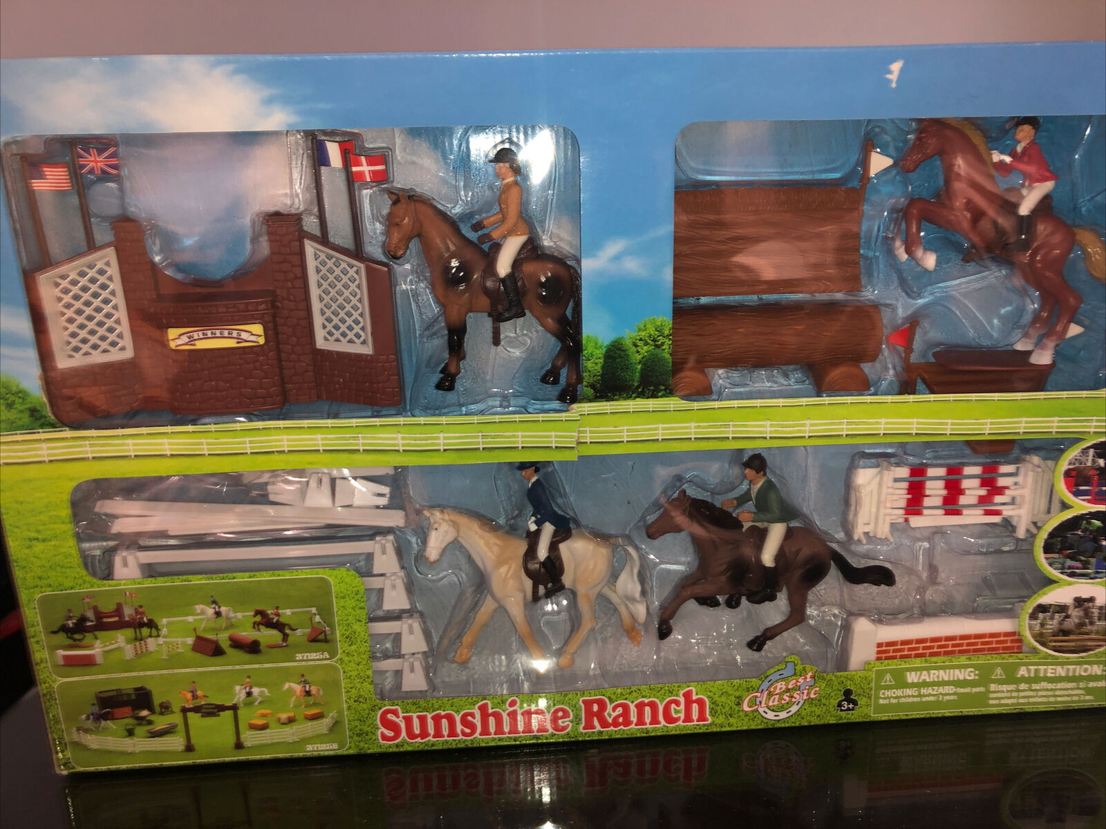 Sunshine Ranch Best Classic Horse Riding  Equestrian Set (37125A/B) New Ray