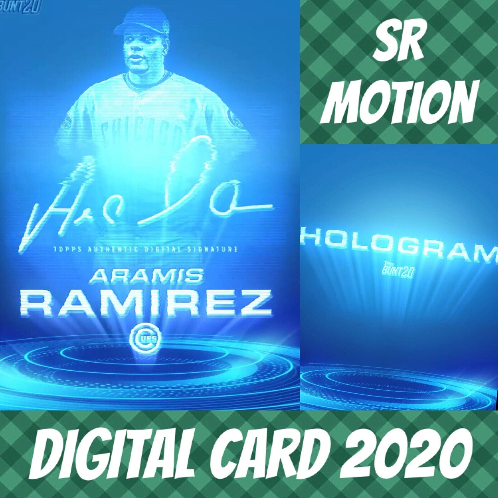 2020 Topps Colorful Digital Aramis Ramirez Hologram Motion Signature Digital