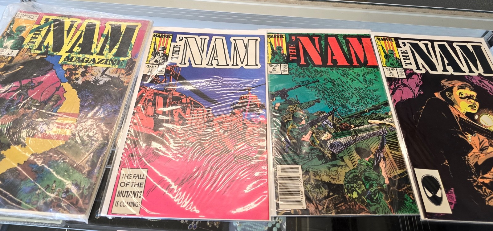 Vintage 1987 MARVEL The \'NAM Vietnam Comic Book Lot of 3 plus the MAGAZINE NICE Vintage 1987 MARVEL The \'NAM Vietnam Comic Book Lot of 3 plus the MAGAZINE NICE