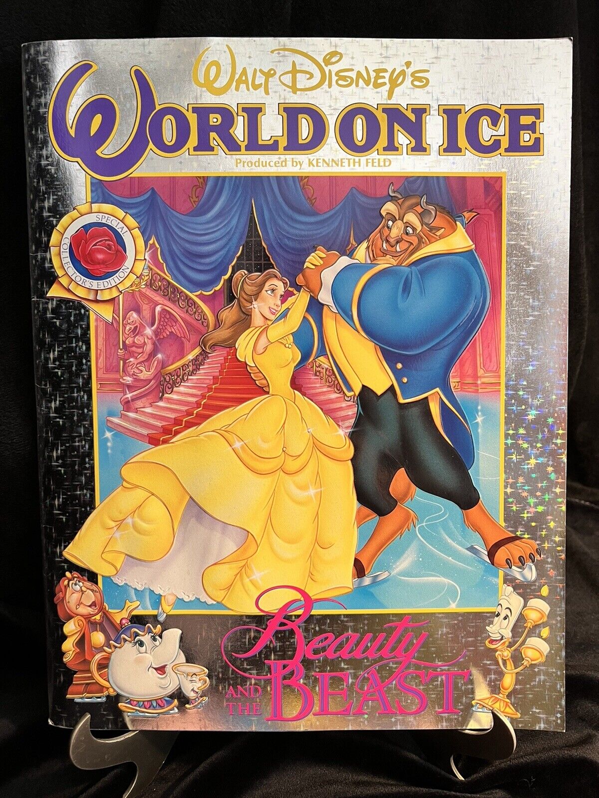 Walt Disney’s World On Ice Collector’s Ed. Beauty & The Beast 1993 Pristine 40pg