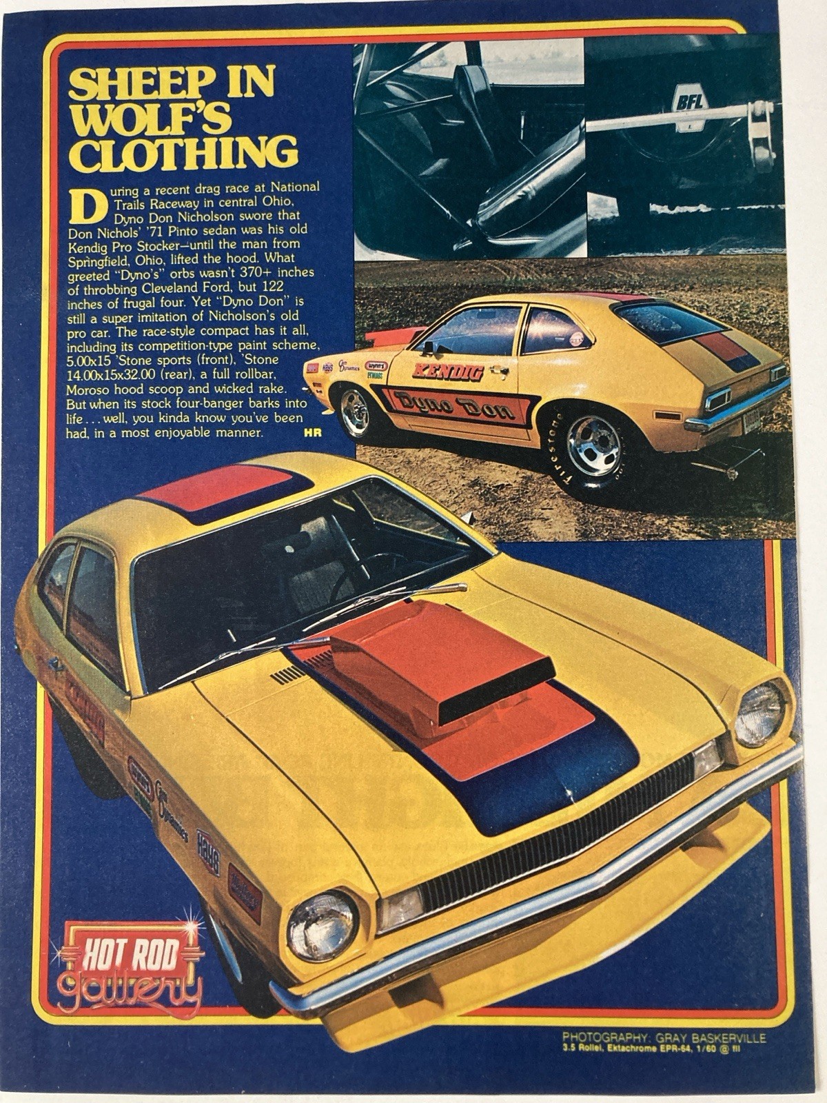 1978 Hot Rod Gallery Sheep In Wolf\'s Clothing Print Ad Don Nickols 1971 Pinto 1978 Hot Rod Gallery Sheep In Wolf\'s Clothing Print Ad Don Nickols 1971 Pinto