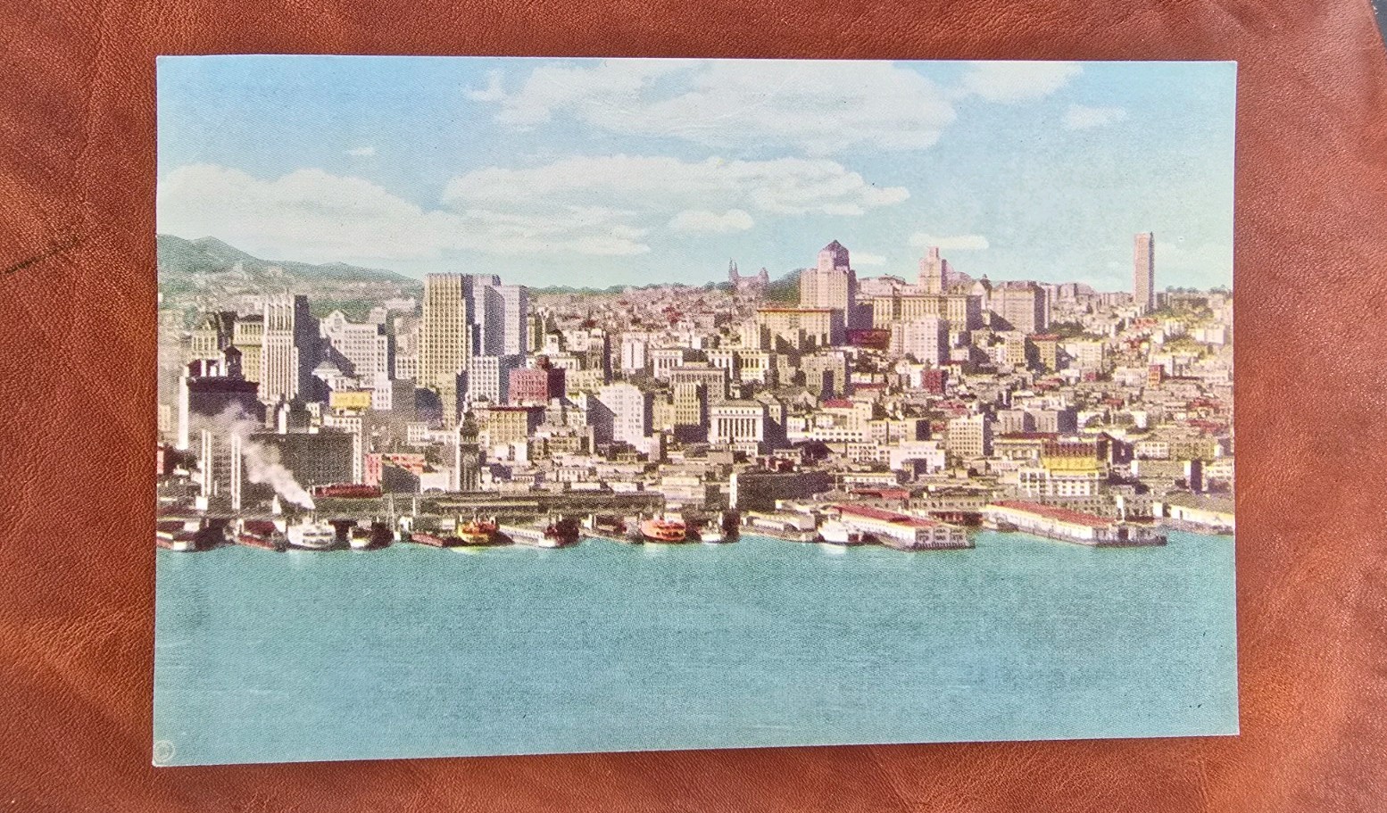 Skyline of San Francisco From Oakland Bay Bridge Vintage Postcard H.S. Crocker Skyline of San Francisco From Oakland Bay Bridge Vintage Postcard H.S. Crocker