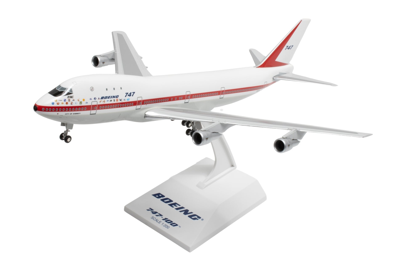Skymarks SKR1165 Boeing 747-100 City Of Everett N7470 Desk 1/200 Model Airplane Skymarks SKR1165 Boeing 747-100 City Of Everett N7470 Desk 1/200 Model Airplane