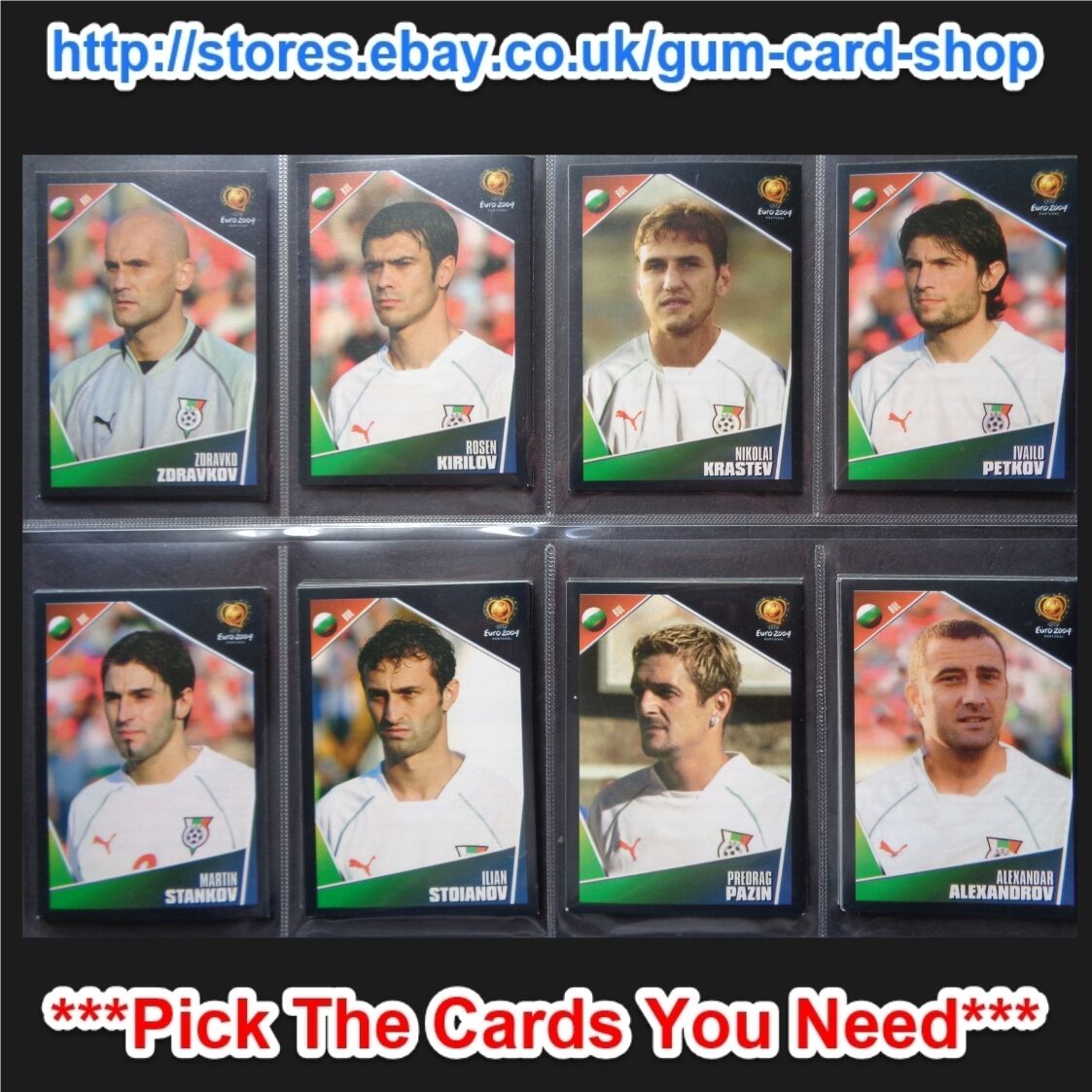 PANINI EURO 2004 (201 TO 334) (VG) *CHOOSE THE STICKERS YOU NEED*