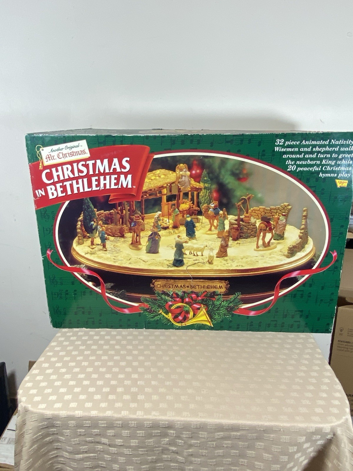 VTG Mr. Christmas In Bethlehem 32 Piece Nativity 20 Hymns 1997 Complete Works VTG Mr. Christmas In Bethlehem 32 Piece Nativity 20 Hymns 1997 Complete Works