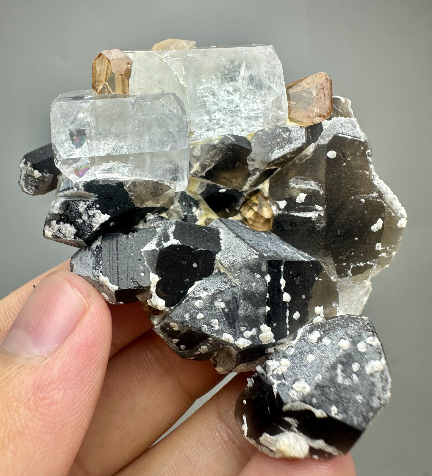415 Carat Full Terminated Rare Aquamarine, Topaz Smoky Quartz On Matrix@Pakistan 415 Carat Full Terminated Rare Aquamarine, Topaz Smoky Quartz On Matrix@Pakistan