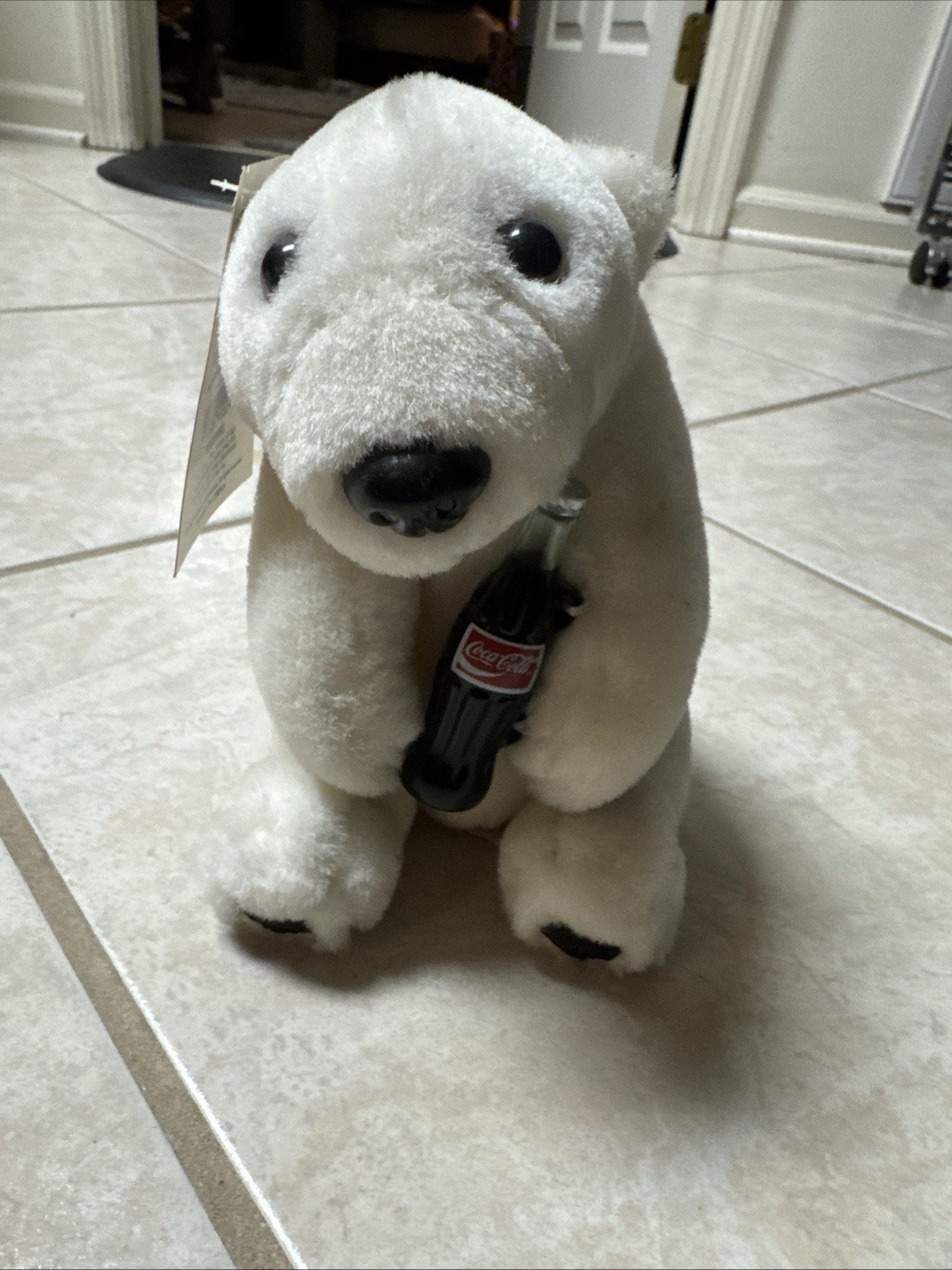 Vintage Coca Cola Polar Bear Coke Bottle White Teddy Stuffed Animal Plush 1993 Vintage Coca Cola Polar Bear Coke Bottle White Teddy Stuffed Animal Plush 1993