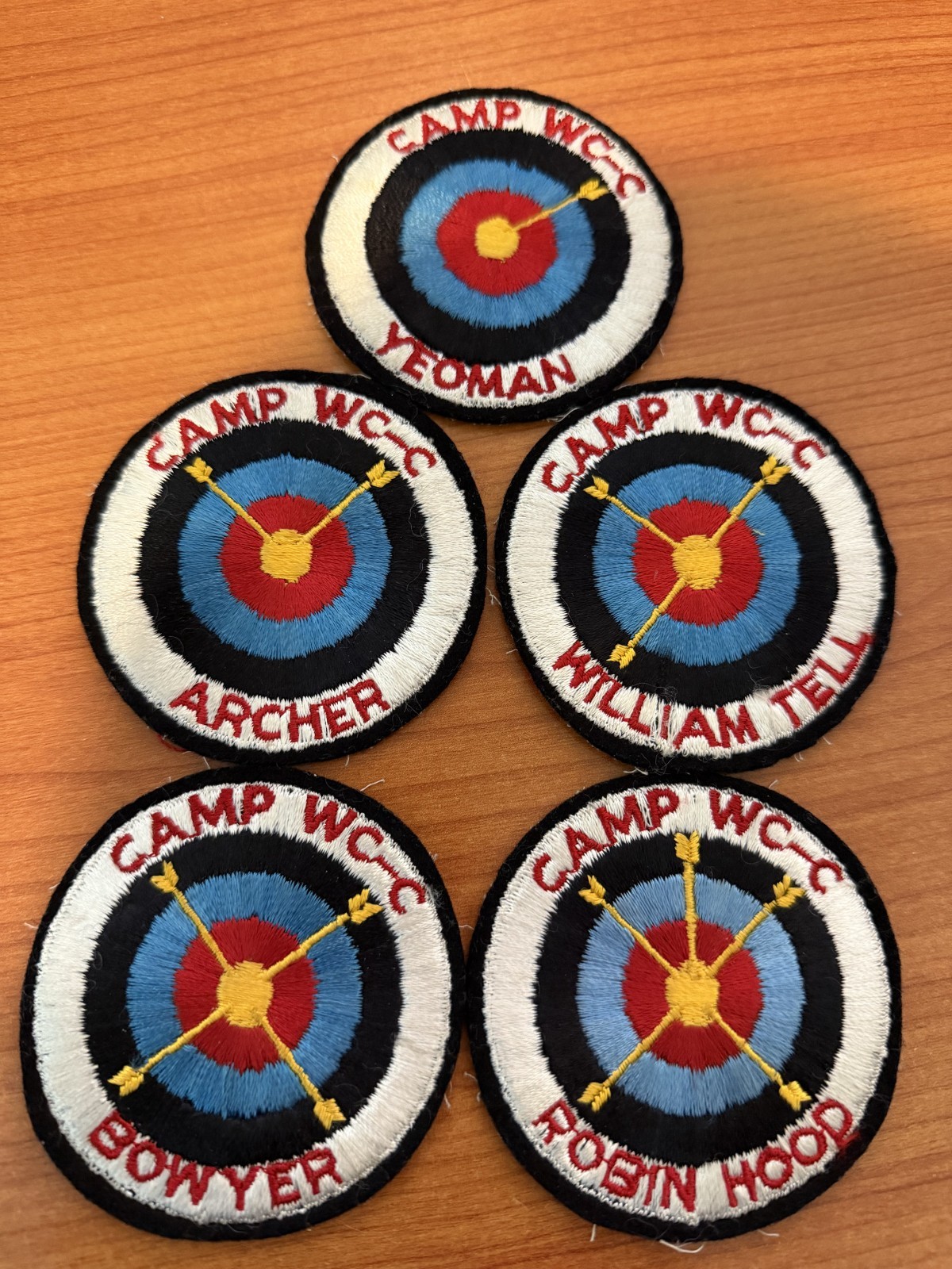 Rare Vintage 50s CAMP WC-C Western Colorado Council Camps BSA Archery Award Set Rare Vintage 50s CAMP WC-C Western Colorado Council Camps BSA Archery Award Set