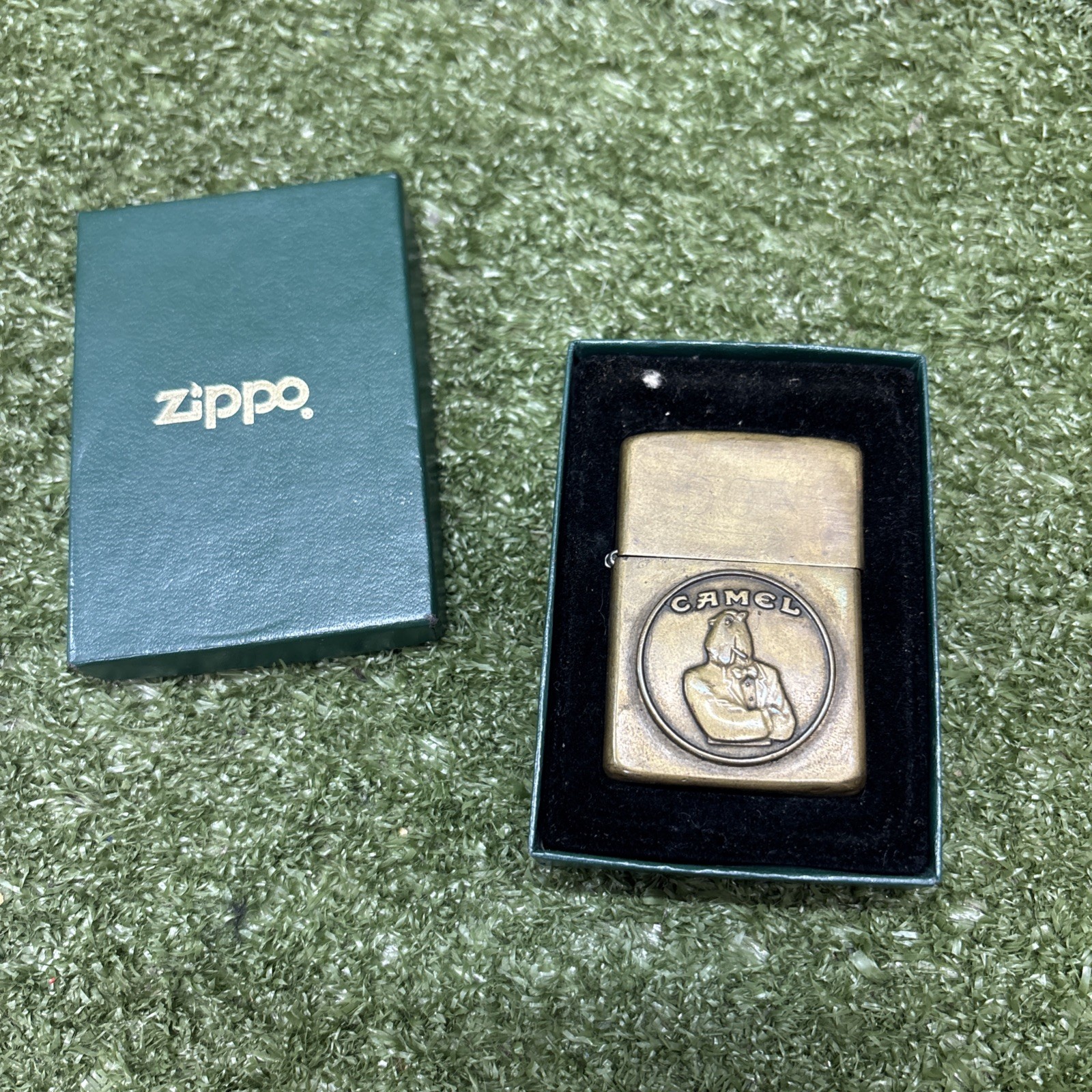 VINTAGE 1932-1992 CAMEL CIGARETTES MEDALLION SOLID BRASS ZIPPO LIGHTER RARE VINTAGE 1932-1992 CAMEL CIGARETTES MEDALLION SOLID BRASS ZIPPO LIGHTER RARE