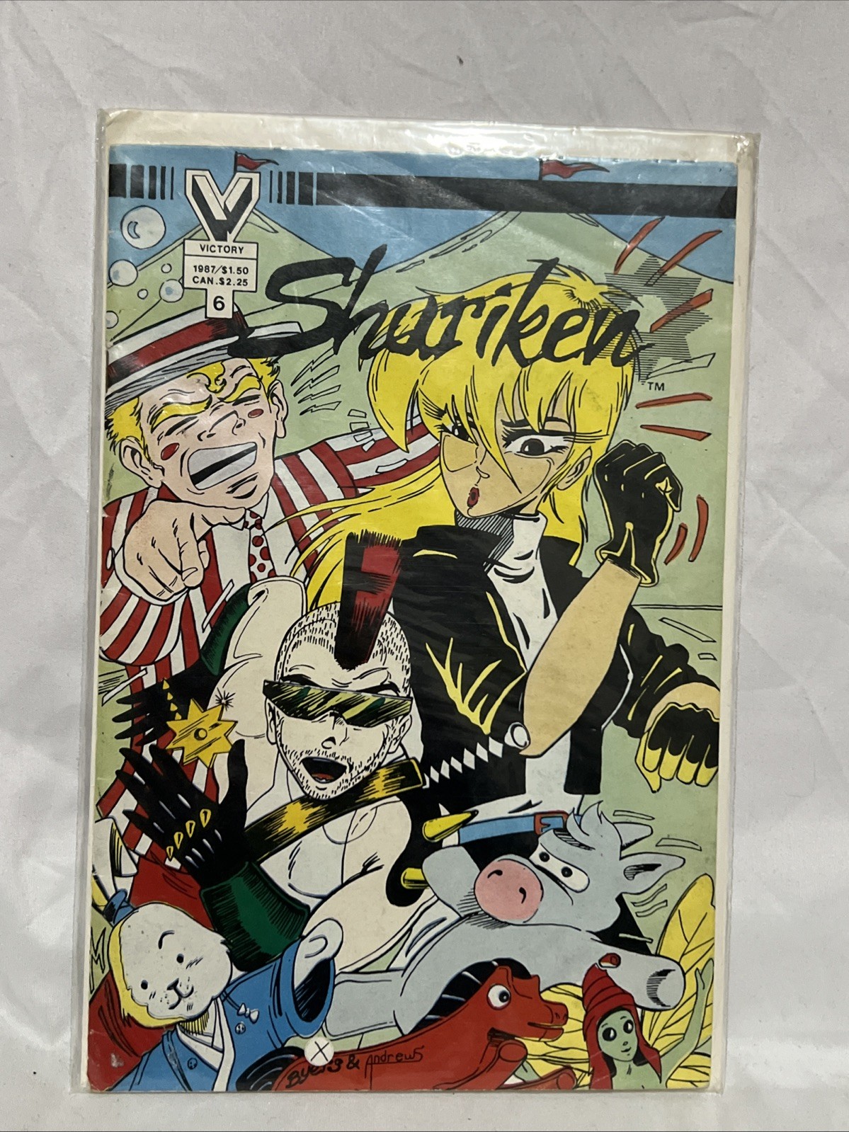 Shuriken Issue #6 VG+ 1987 Victory Comics Reggie Byers Shuriken Issue #6 VG+ 1987 Victory Comics Reggie Byers