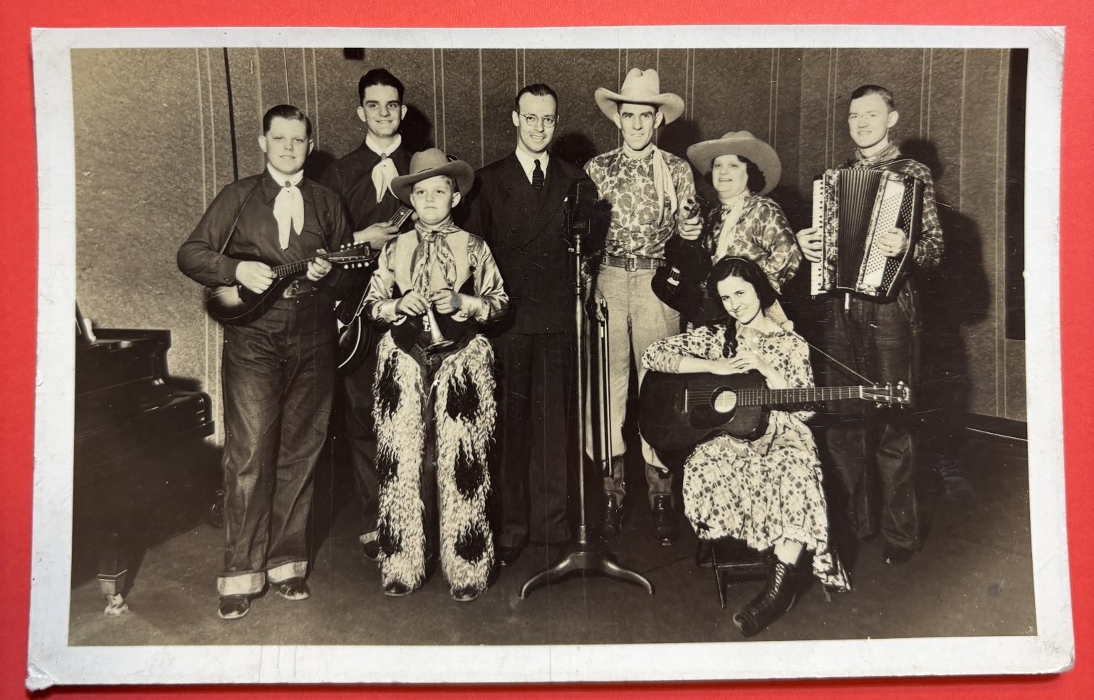Vintage 1930s-40s Real Photo Postcard RPPC Country Western Music Band Cowboy Vintage 1930s-40s Real Photo Postcard RPPC Country Western Music Band Cowboy