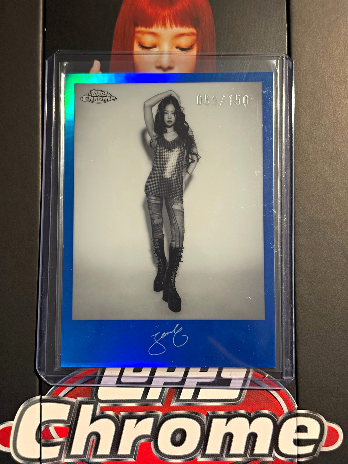 Topps 2026 Topps Chrome Jennie Monochrome Mementos MM2 #059/150 Insert Topps 2026 Topps Chrome Jennie Monochrome Mementos MM2 #059/150 Insert