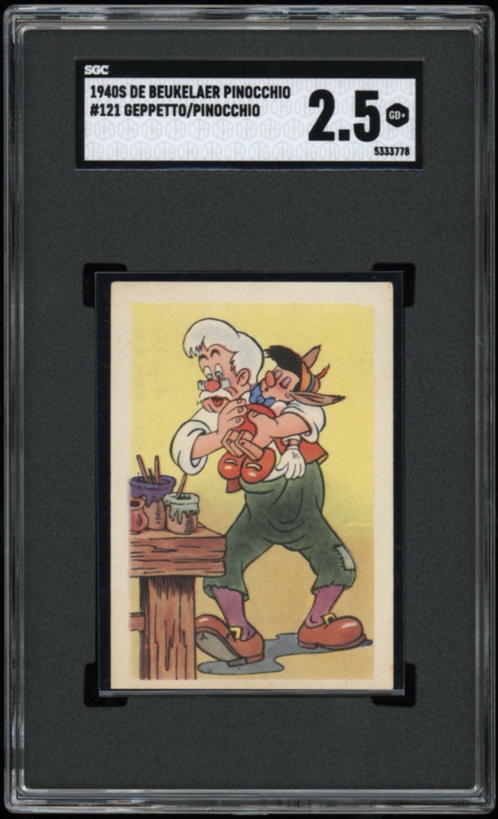 1940S DE BEUKELAER PINOCCHIO #121 GEPPETTO/PINOCCHIO RARE POP 1 1940S DE BEUKELAER PINOCCHIO #121 GEPPETTO/PINOCCHIO RARE POP 1