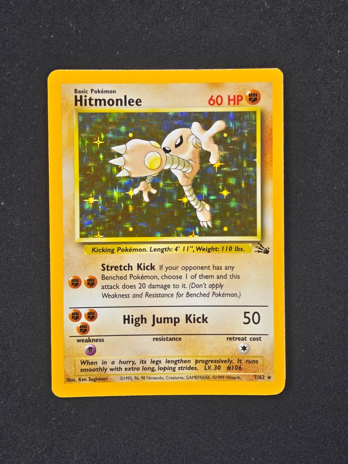 Hitmonlee #7 Fossil Excellent