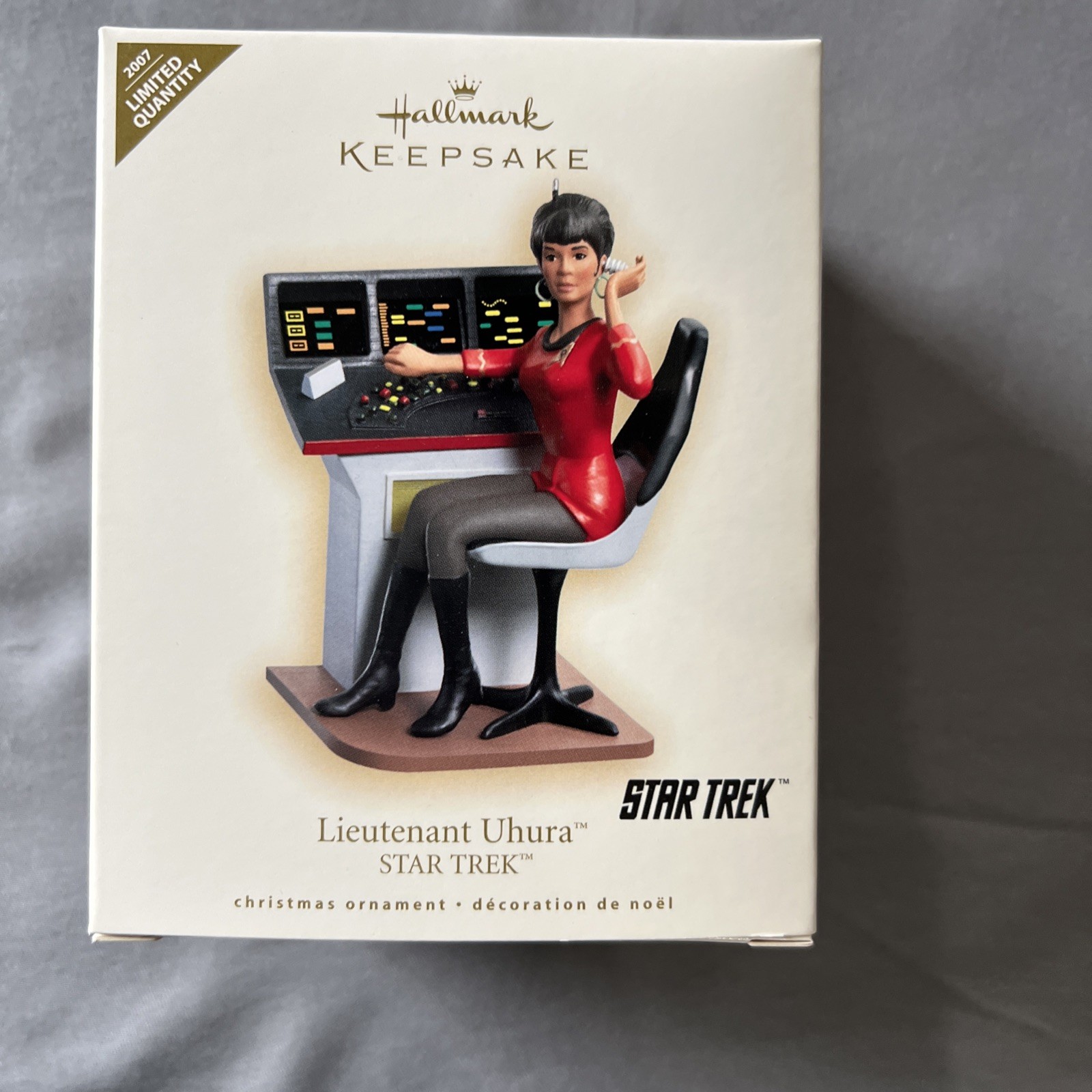NEW 2007 Limited Quantity STAR TREK Hallmark Keepsake Ornament LIEUTENANT UHURA
