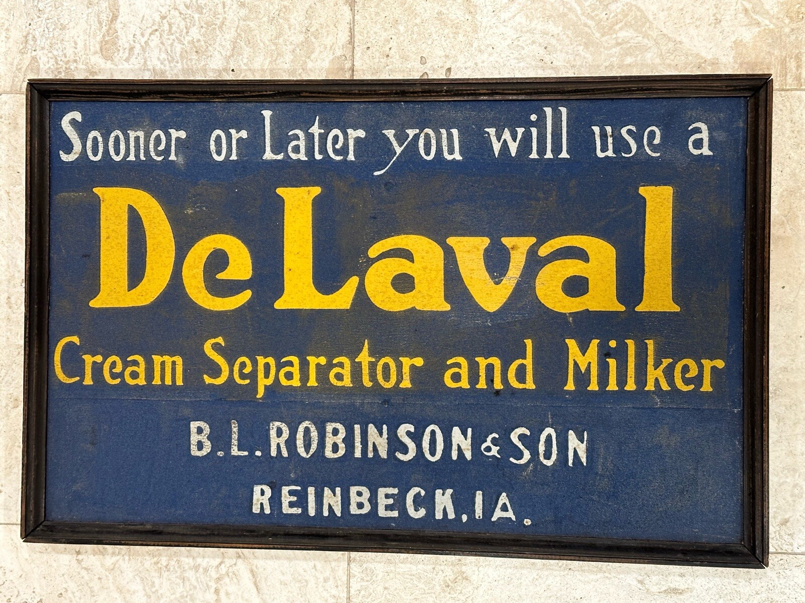 Early 1900’s Delaval Cream Separator Smaltz Tin Sign Original Rare Milker Farm Early 1900’s Delaval Cream Separator Smaltz Tin Sign Original Rare Milker Farm