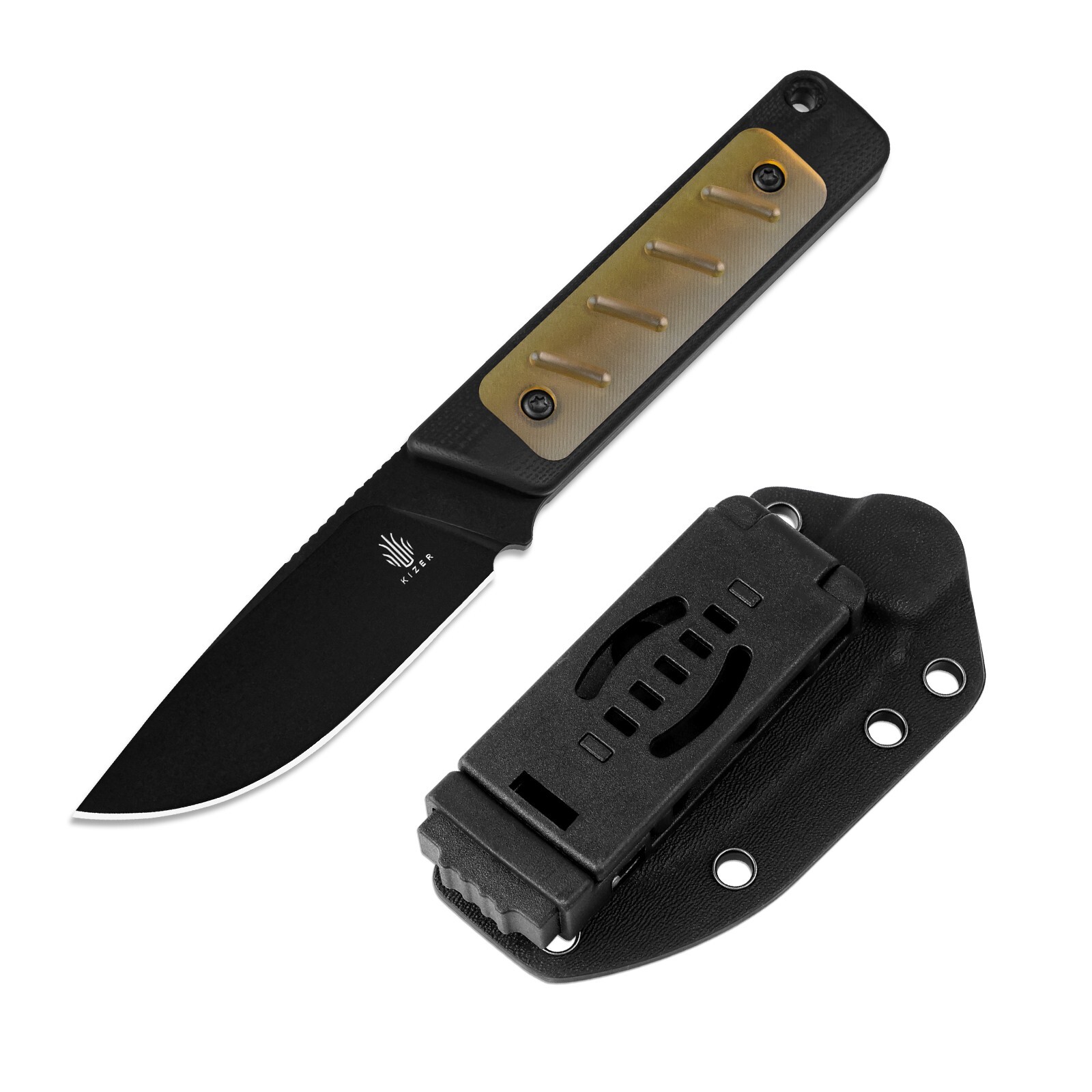 Kizer Smolt Drop Point Pocket Fixed Knife D2 Blade G10 Handle + Sheath 1063A4 Kizer Smolt Drop Point Pocket Fixed Knife D2 Blade G10 Handle + Sheath 1063A4