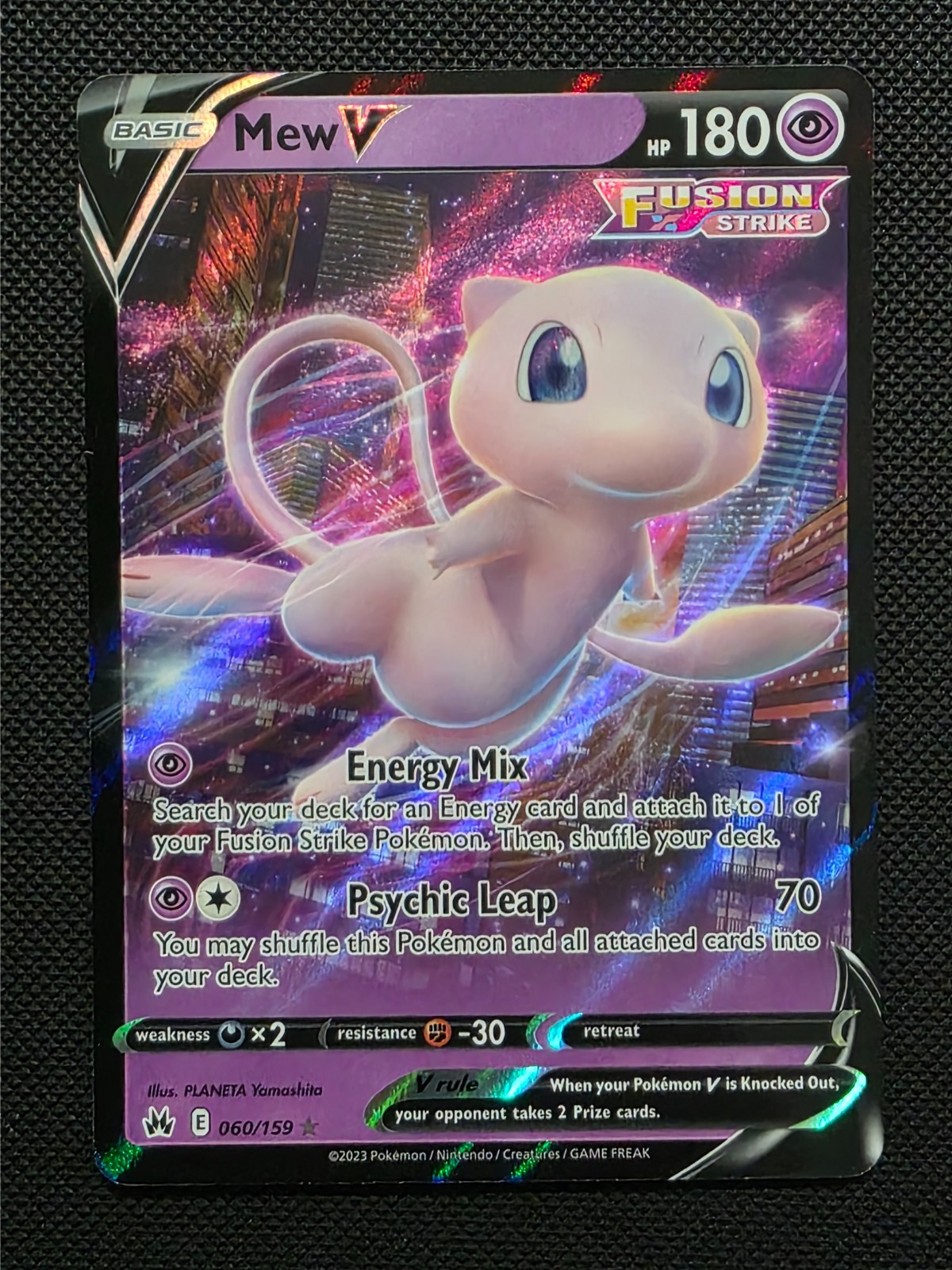Mew V 060/159 SHSW CZ Pokemon TCG NM EN Mew V 060/159 SHSW CZ Pokemon TCG NM EN