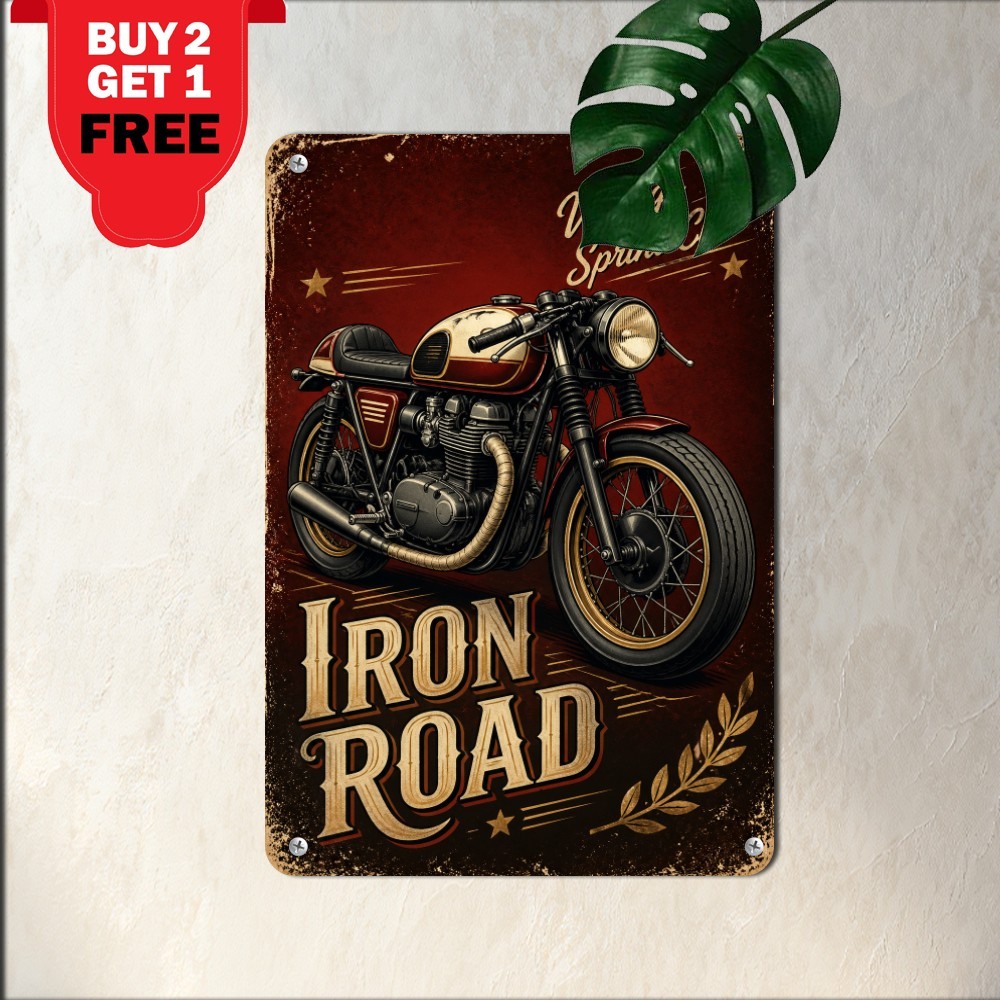 Retro British Motorcycle Tin Sign Vintage Bike Garage Workshop Plaque 8x12 Retro British Motorcycle Tin Sign Vintage Bike Garage Workshop Plaque 8x12
