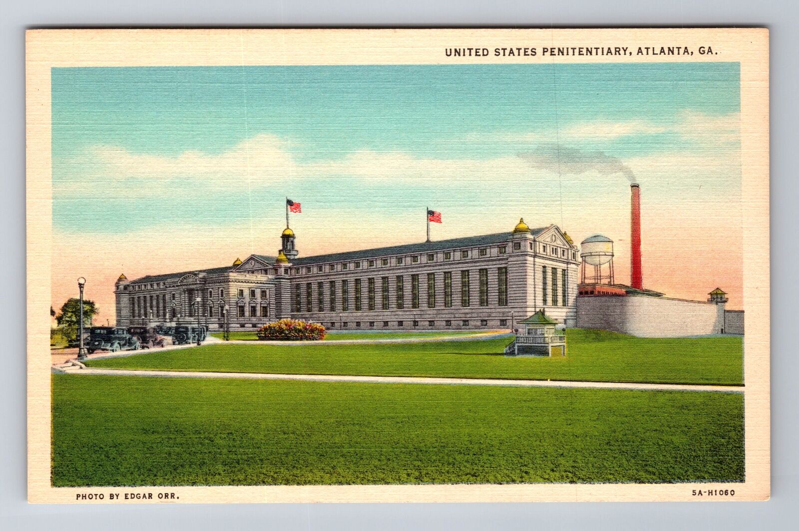 Atlanta GA-Georgia, United States Penitentiary, Antique Vintage Postcard