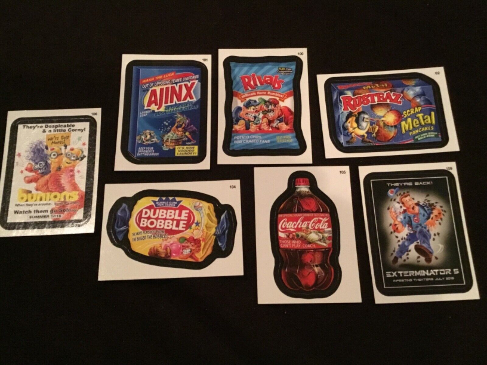 Vintage Topps Wacky Packages Trading Cards 2015/16 X7 MINT