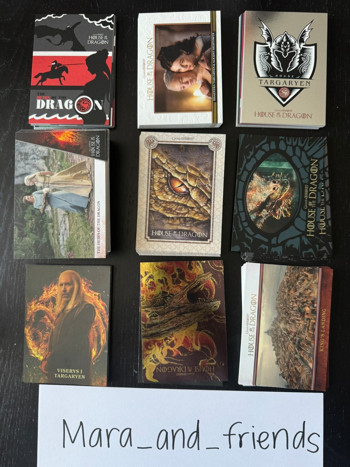 2024 HOUSE OF DRAGONS SEASON 1 133 CARD MINI-MASTER SET ALL 8 INSERT SETS