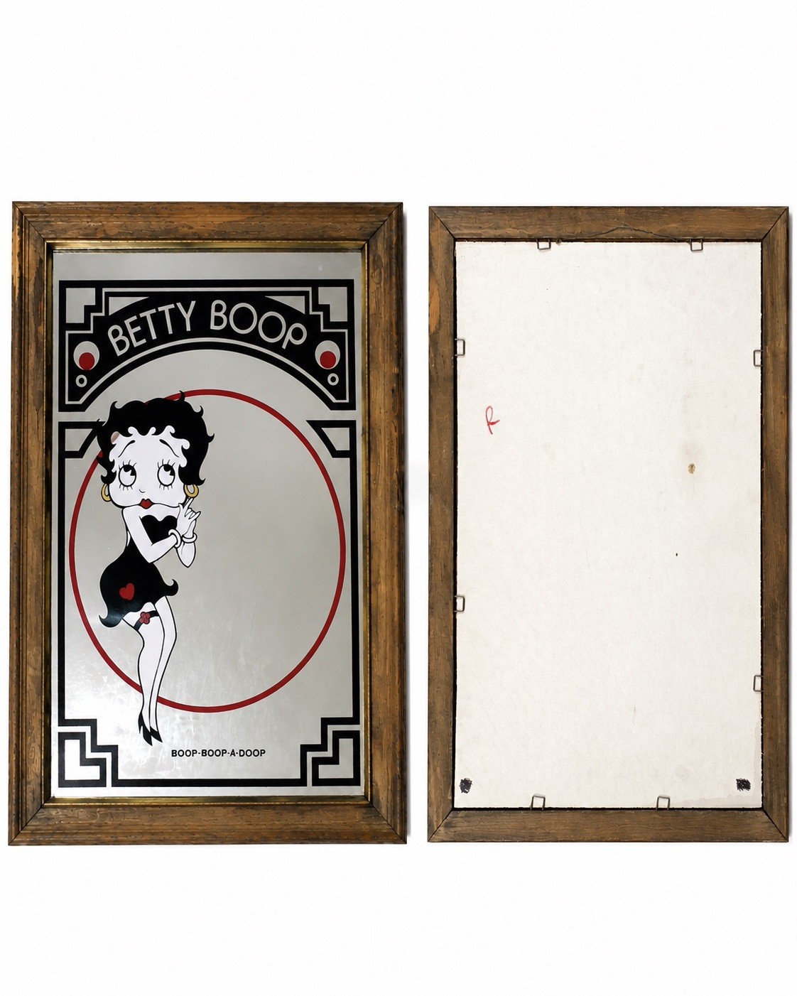 Vintage Betty Boop Collectible Boop Boop A Doop Wood Collectible Saloon Mirror