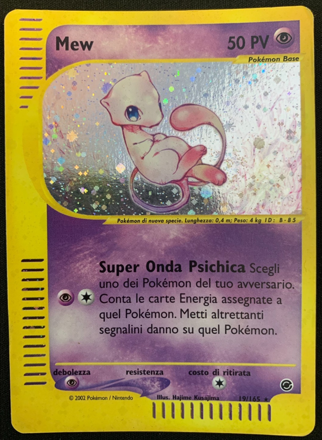 POKEMON TCG MEW 19/165 EXPEDITION HOLO RARE - ITALIAN ITA IT
