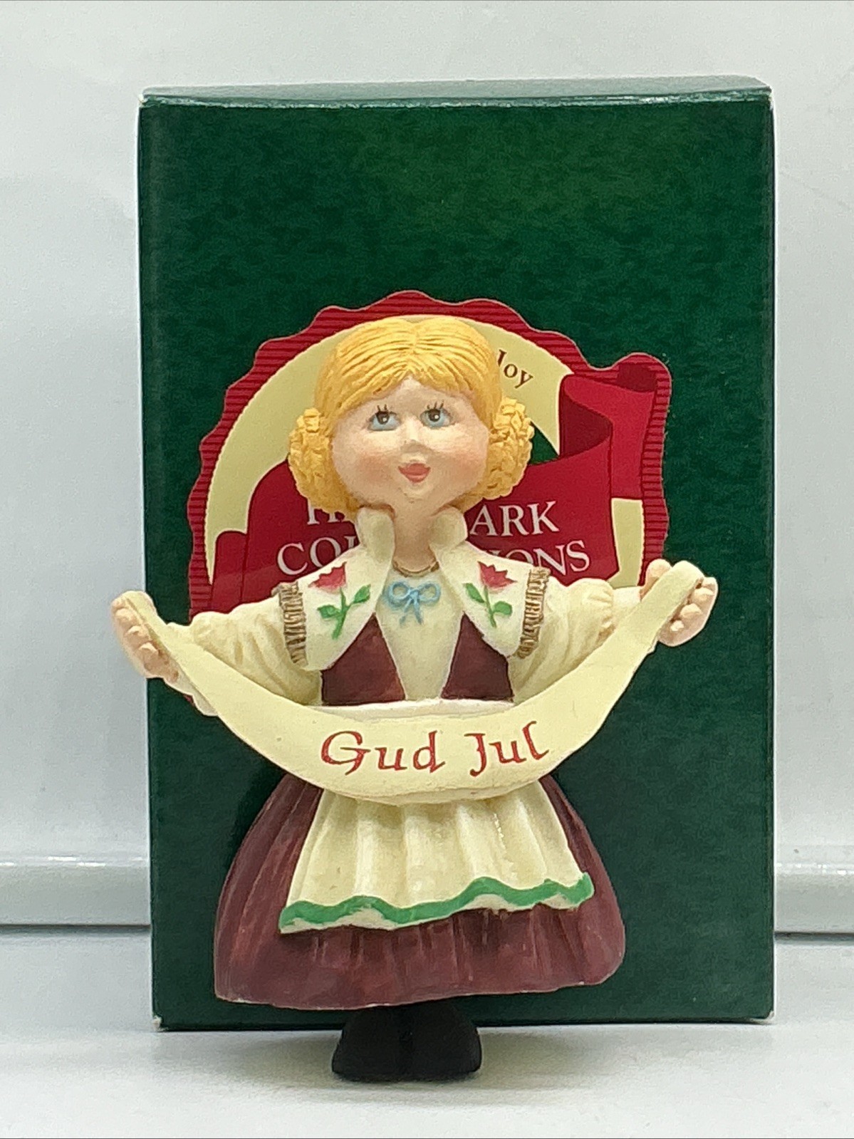 Vintage Hallmark Figure Swedish Wish Girl in Braids - Vintage Hallmark Figure Swedish Wish Girl in Braids -