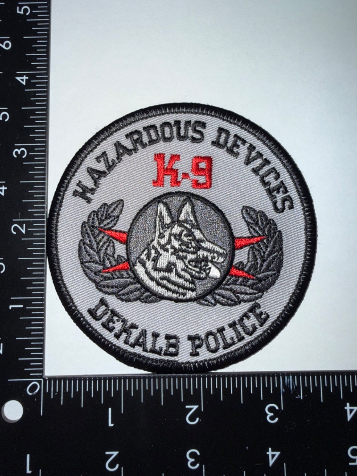 Dekalb County Georgia GA Hazardous Devices K9 Police Shoulder Patch Obsolete Dekalb County Georgia GA Hazardous Devices K9 Police Shoulder Patch Obsolete