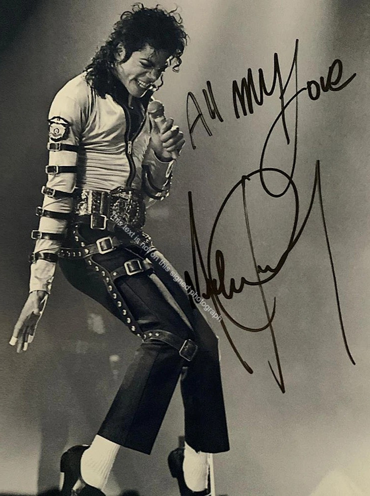 Michael Jackson King of Pop Signed Autograph 5x7 Photo Thriller Music Sing HD095 Michael Jackson King of Pop Signed Autograph 5x7 Photo Thriller Music Sing HD095