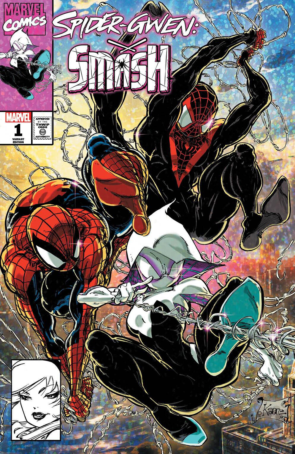 SPIDER-GWEN: SMASH #1 (KAARE ANDREWS EXCLUSIVE VARIANT)(2023) COMIC ~ Marvel
